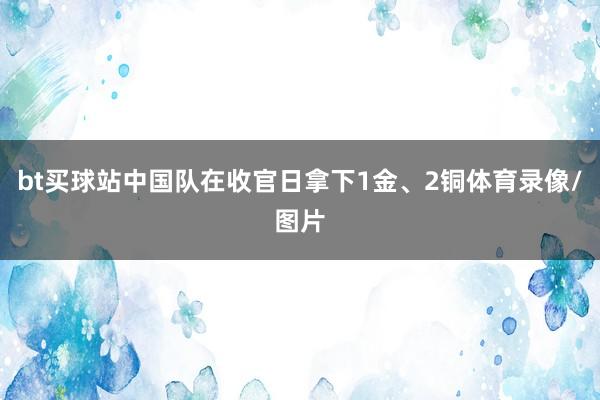 bt买球站中国队在收官日拿下1金、2铜体育录像/图片